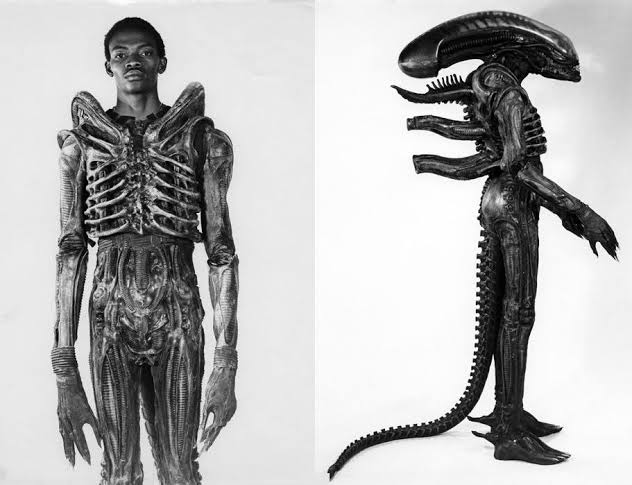 The life of Bolaji Badejo, the 6’10Ft Nigerian Giant who played the Role of Alien in the 1979 Classic movie