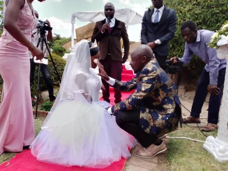 Heartwarming Wedding photos of Sinikiwe Kademaunga, the Zimbabwean lady born with no hands and knees