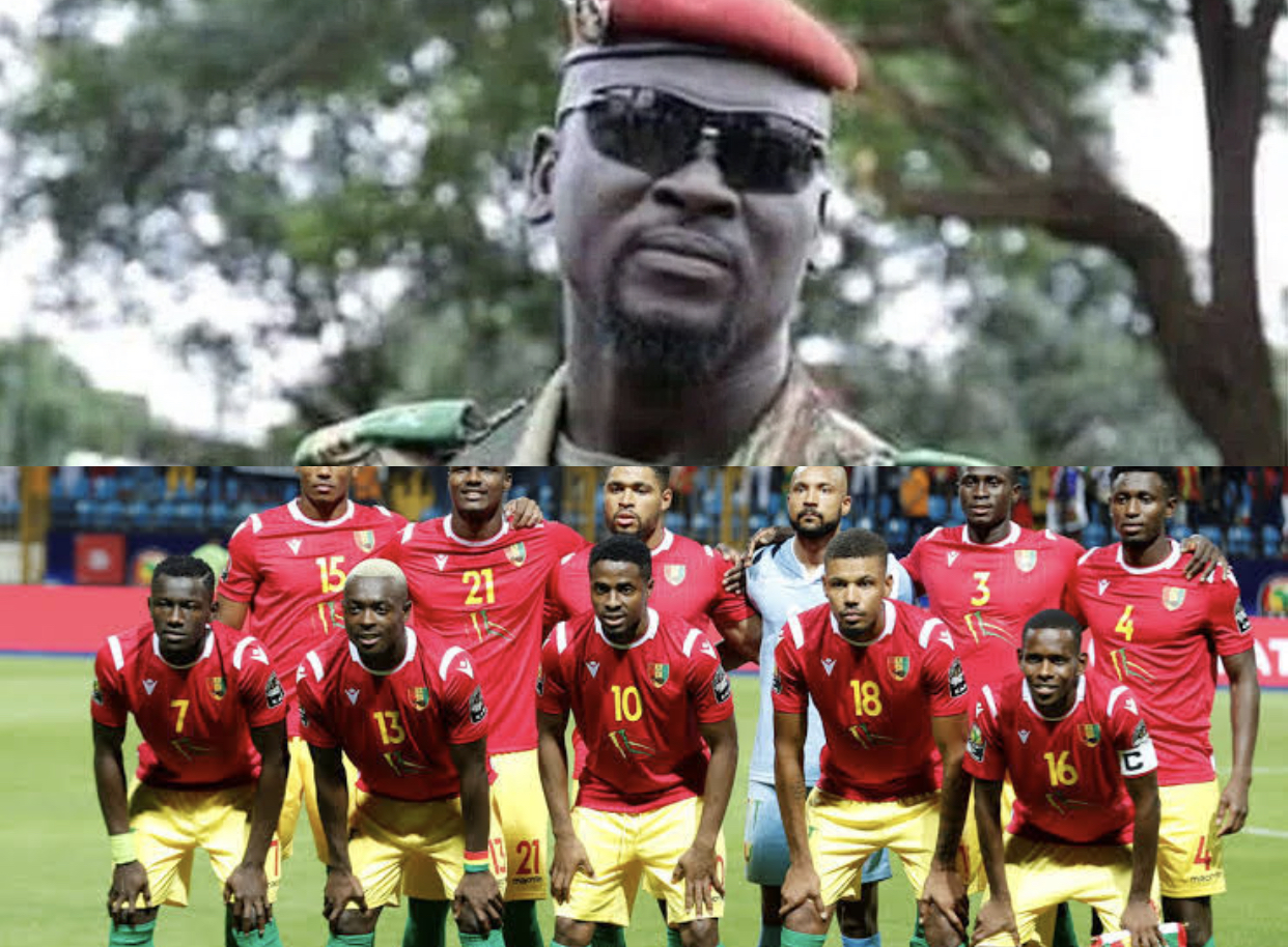 Guinea Military President, Mamady Doumbouya, Forgives Players for Afcon Exit, demands Part refund of money spent on the Country’s national team.