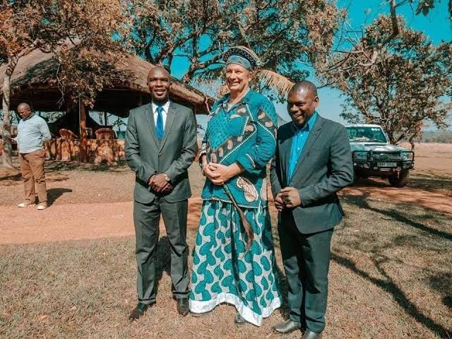 Chief Nyamwana: The Caucasian Ceremonial traditional ruler of the Lunda tribe of Zambia