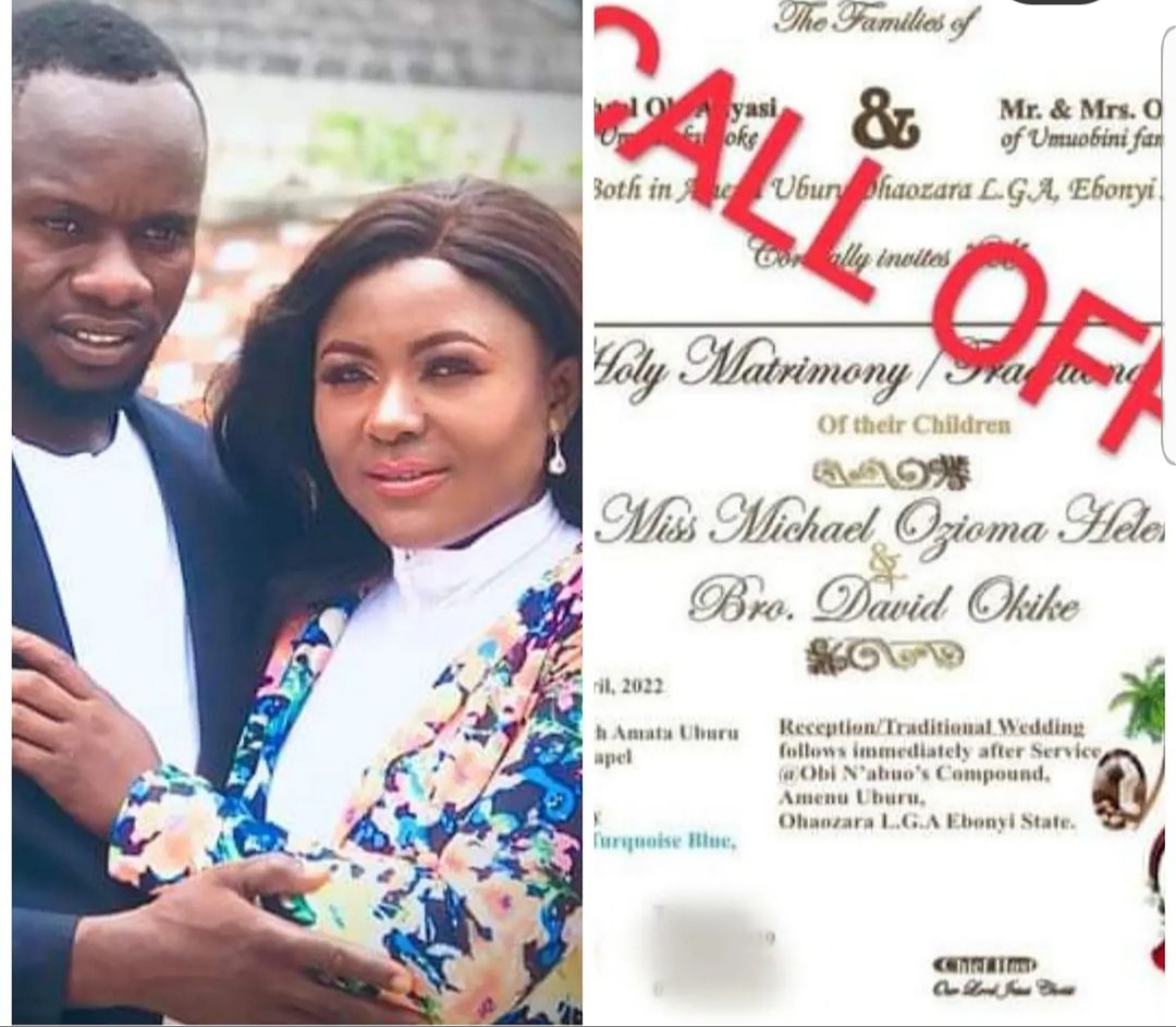 Lady Calls off her wedding few days to the D day because of Domestic violence
