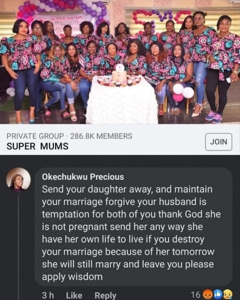“Send your daughter away and forgive your husband” Nigerian Women Give Shocking Advice to a Woman Whose Husband Raped Their Daughter.