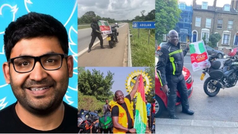 Twitter CEO Lauds Nigerian Traveling From London To Lagos On Motorcycle