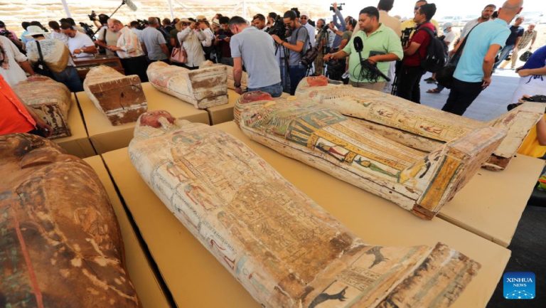 Egypt Unveils Major Archaeological Discovery of 250 Coffins and 150 Statues