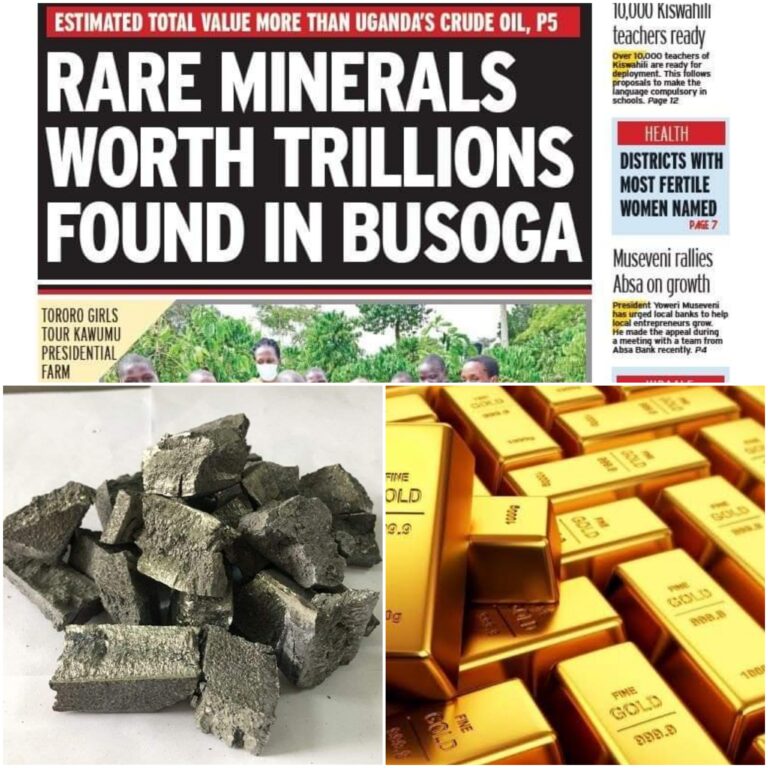 Uganda Discovers Rare Minerals Worth $1 trillion, One Month After Discovering Gold worth $12.8 trillion