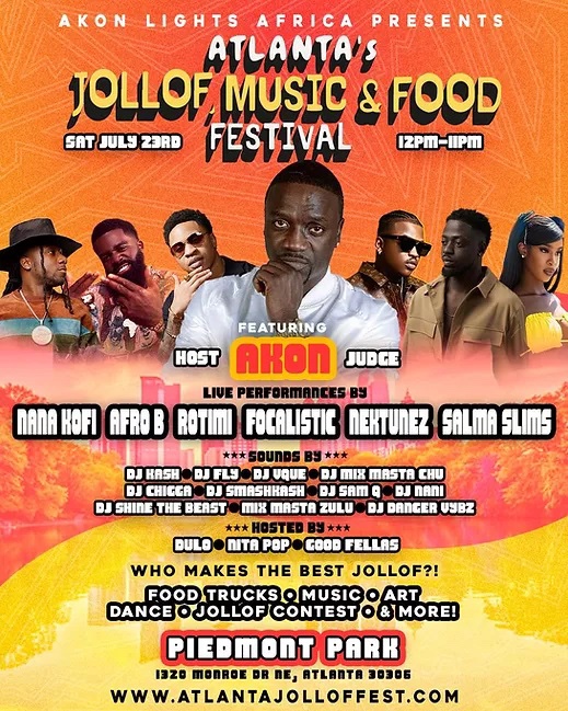 Akon Presents Atlanta’s First Annual Jollof, Music, & Food Festival 