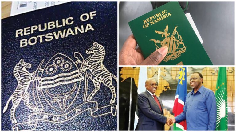 Namibia and Botswana Sign Deal To Stop Use of Passports Between the two Countries