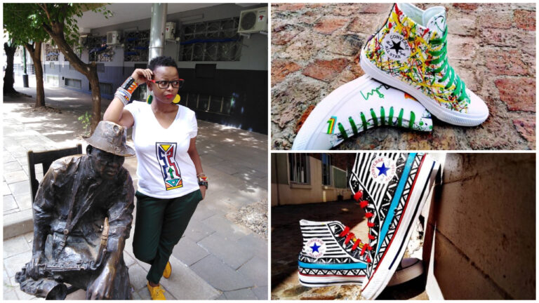 Thobile Ntuli: The South African Artist Painting The African Cultural Legacy On Sneakers