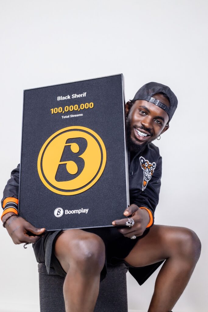 Black Sherif Becomes First Ghanaian To Receive Golden Club Plaque For 100 Million Boomplay Streams