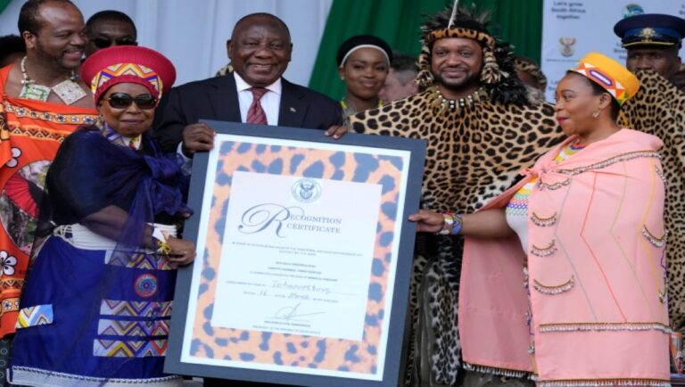 New Zulu king of South Africa Recognized By Ramaphosa as Leader of The most Powerful Tribe and Monarchy in the Country