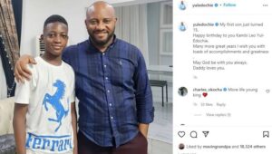 Nollywood Actor, Yul Edochie Loses 16-year-old Son