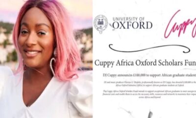 Nigeria’s DJ Cuppy Announces Oxford Scholarship to Support African Students