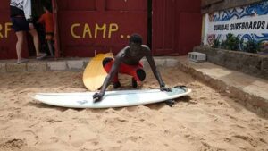 Pape Diouf, A Surfing Pioneer: Produces Locally Made Surfboards in Senegal