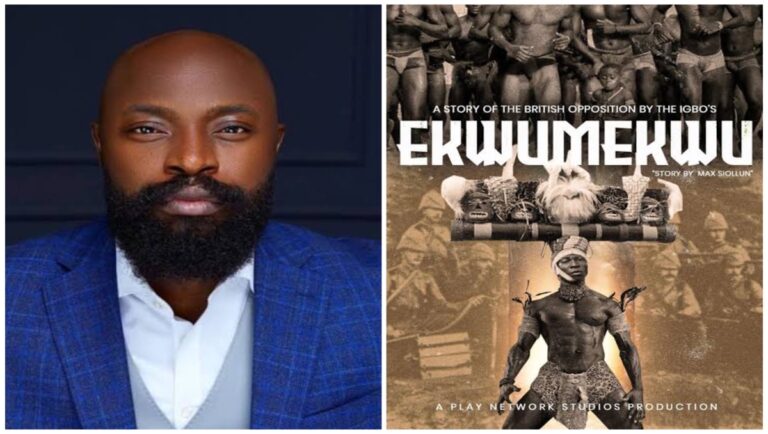 Nigeria’s Charles Okpaleke Announces Upcoming Historical Movie, “Ekwumekwu” About British Opposition to Igbo Tribe