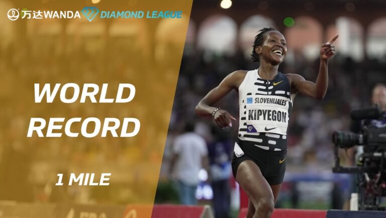 Kenya’s Faith Kipyegon Sets New Mile World Record at Monaco Diamond League