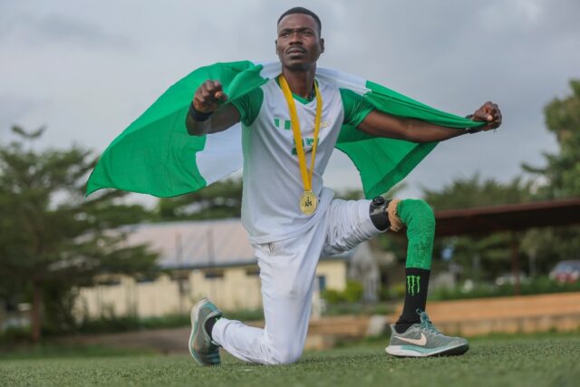 Nigerian Power Lifter Peacemaker Azuegbulam Claims Africa’s First Invictus Gold After Terrorist Attack Costs Him Left Leg