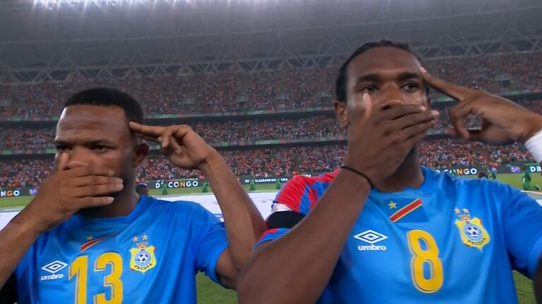 DR Congo National Football Team Pays Tribute to Atrocity Victims with Black Armband Gesture at AFCON