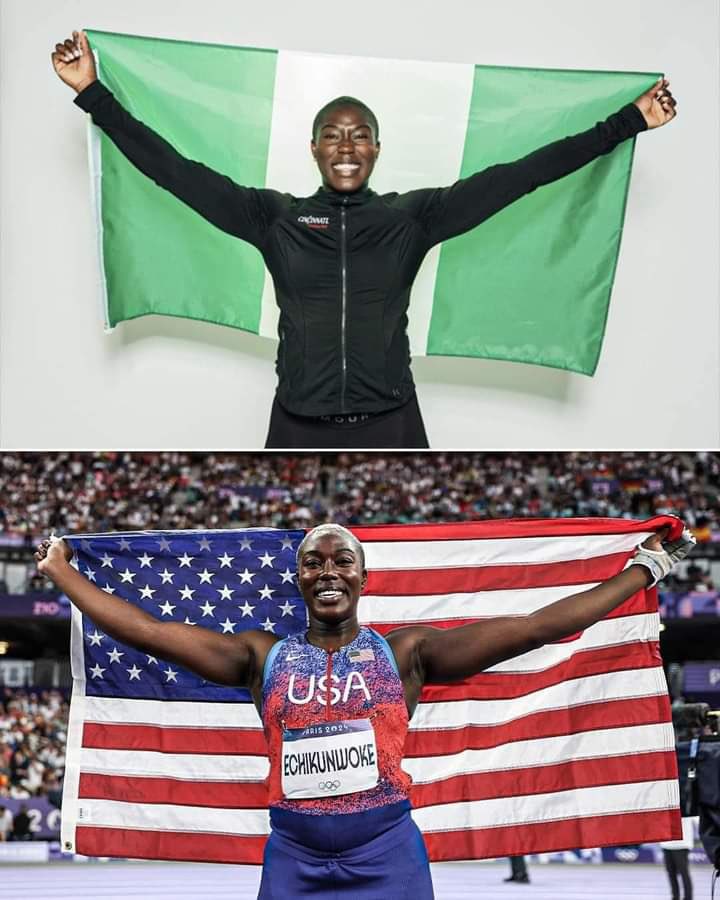 Former Nigerian Hammer Thrower, Annette Echikunwoke Wins Olympic Medal for the United States