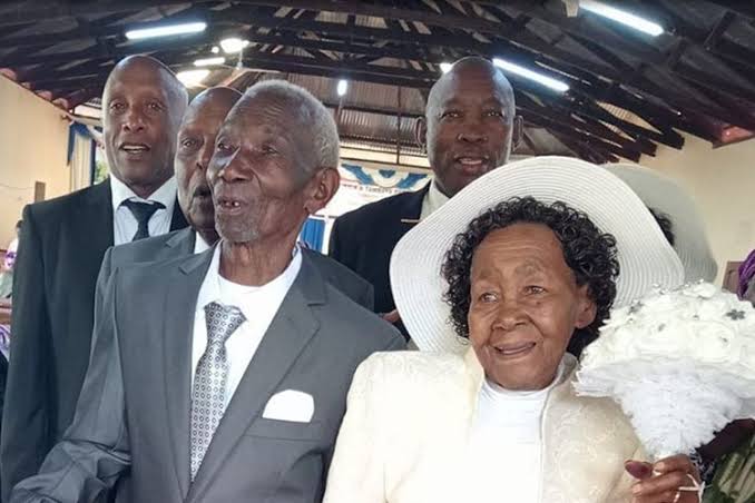 Kenyan Couple Marries at 95 and 90 Years Old  After 64 Years of Courtship