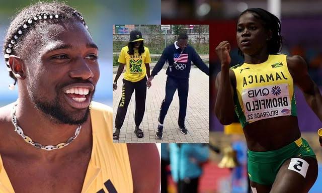 Noah Lyles Proposes to Jamaican Sprinter Junelle Bromfield